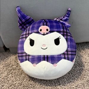 Squishmallows Purple Plaid Plush